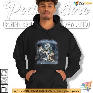 Werewolf Tearing Shirt Vintage Wolf Graphic Tee Supernatural Creature Clothing 4