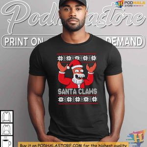 Zoidberg Santa Claws Shirt Futurama Christmas Gift for Fans 3