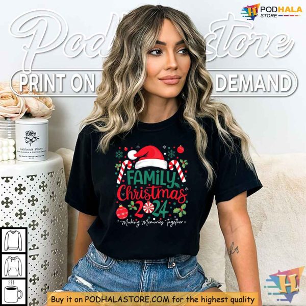 2024 Family Funny Christmas Shirt, Matching Christmas Squad Pajamas Tee