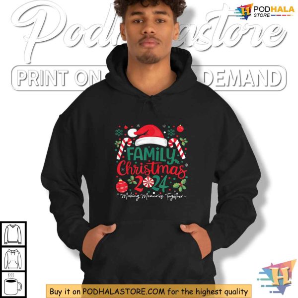 2024 Family Funny Christmas Shirt, Matching Christmas Squad Pajamas Tee