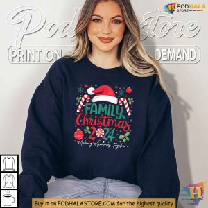 2024 Family Funny Christmas Shirt Matching Christmas Squad Pajamas Tee 3