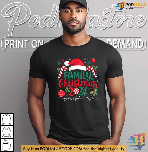 2024 Family Funny Christmas Shirt, Matching Christmas Squad Pajamas Tee