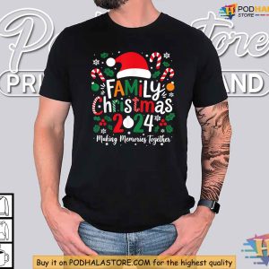 2024 Matching Family Christmas Shirt Fun Holiday Pajamas for Families 3