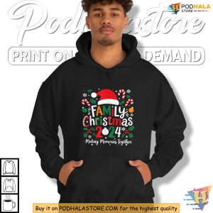 2024 Matching Family Christmas Shirt Fun Holiday Pajamas for Families 4