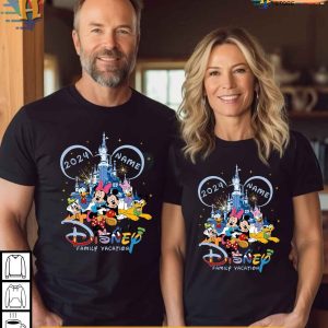 2024 Personalized Christmas Family Shirt, Custom Disney Vacation Outfit