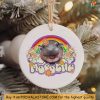 Adorable Moo Deng Ornament for Hippo Lovers, Cute Pygmy Hippo Holiday Decoration