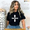 Adult Humor Two Seater Shirt, Arrows Pointing Up and Down Tee