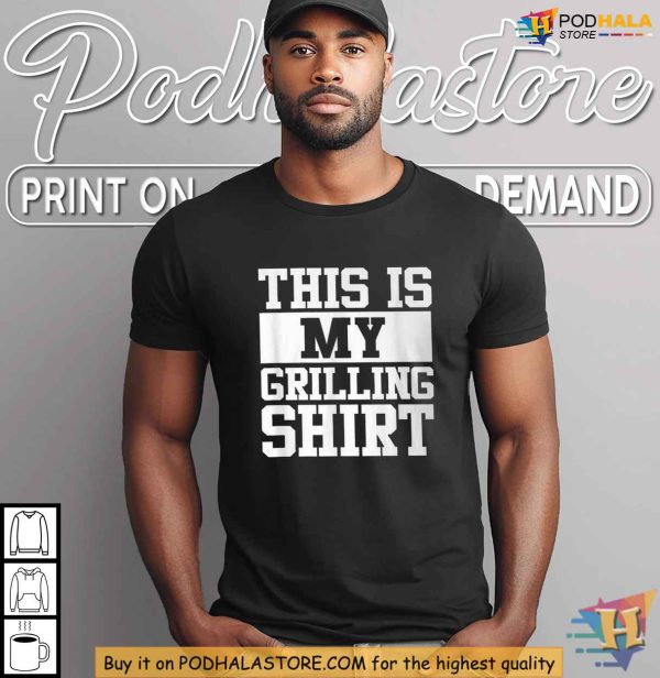 BBQ Dad Outfit Grilling Shirt for Cookout Lovers, Funny Grill Master Tee