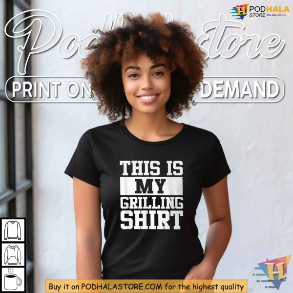 BBQ Dad Outfit Grilling Shirt for Cookout Lovers, Funny Grill Master Tee