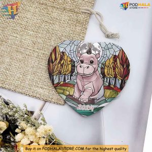 Baby Hippo Moo Deng Ornament Cute Animal Gift Perfect Christmas Decoration 3