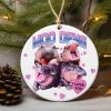 Baby Hippo Moo Deng Ornament, Pygmy Hippo Lover Gift, Cute Christmas Decoration