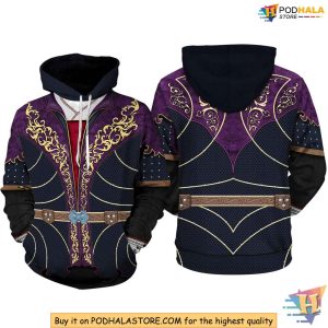 Baldurs Gate Astarion 3D Hoodie, Fantasy RPG Cosplay Sweatshirt for Fans