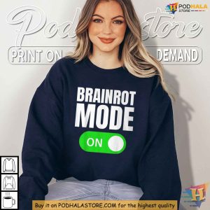 Brainrot Shirts Social Media Humor Tee Digital Meme Design for Internet Fans 4