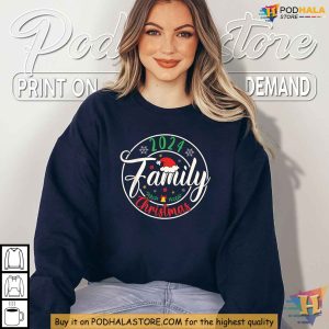 Christmas Tshirt For Family 2024 Holiday Matching Pajamas Group Shirts 2