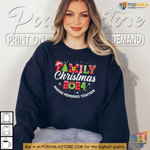 Christmas Tshirt For Family Matching 2024 Festive Group Santa Squad Outfits 4