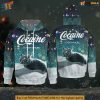 Cocaine Everywhere Hoodie 3D Snow Cat Design, Funny Winter Humor Apparel