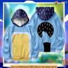 Cosplay Dad Heeler 3D Hoodie, Family Costume, Blue Dog Father Apparel