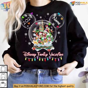 Custom Disney Christmas Shirt For Family Vacation, Mickey's Holiday 2024 Tees