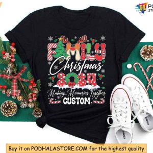 Custom Family Christmas Shirt, 2024 Holiday Matching Shirts, Personalized Gift