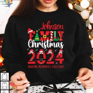 Custom Family Christmas Shirt, 2024 Matching Pajamas, Christmas Group Tee