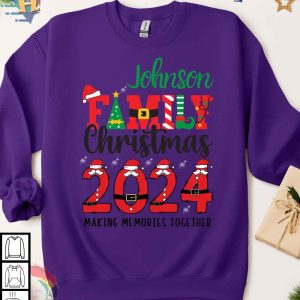 Custom Family Christmas Shirt 2024 Matching Pajamas Christmas Group Tee 4