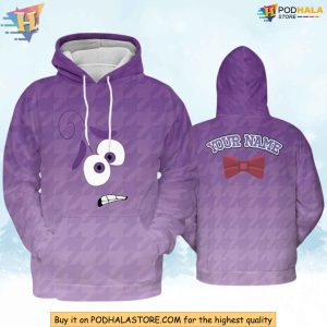 Custom Fear Inside Out 3D Hoodie, Personalized Disney Character Cosplay