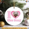 Cute Baby Hippo Ornament, Moo Deng Hippo Gift, Trending Animal Lover Ornament