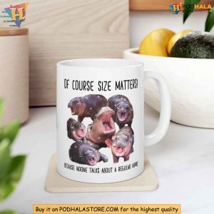 Cute Moo Deng Hippo Mug, Baby Hippo Meme Mug for Hippo Lovers