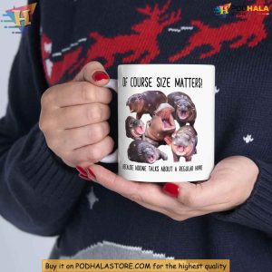 Cute Moo Deng Hippo Mug Baby Hippo Meme Mug for Hippo Lovers 3