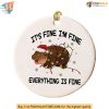 Cute Moo Deng Ornament, Thailand Hippo Christmas Decoration, Xmas Decor
