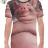 Cute Temu Pig Shirt, Funny Animal Lover Tee for Humorous Fashion