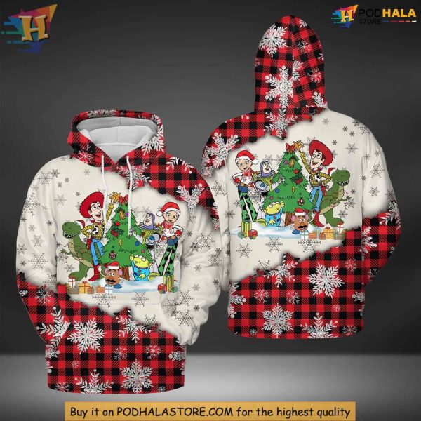 Disney Toy Story Christmas 3D Hoodie, Cozy Festive Character Apparel
