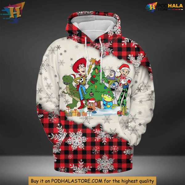 Disney Toy Story Christmas 3D Hoodie, Cozy Festive Character Apparel