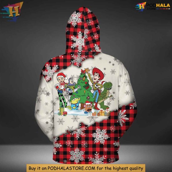 Disney Toy Story Christmas 3D Hoodie, Cozy Festive Character Apparel