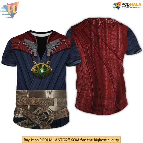 Doctor Strange 3D Hoodie, Superhero Cosplay Sweatshirt, Marvel Fan Gift