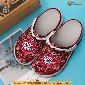 Dr Pepper Crocs Fun Fan Footwear for Those Who Bleed Dr Pepper Red 2