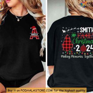 Family Christmas 2024 Shirt, Custom Christmas Shirt For Family with Name Design
