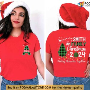 Family Christmas 2024 Shirt Custom Christmas Shirt For Family with Name Design 2
