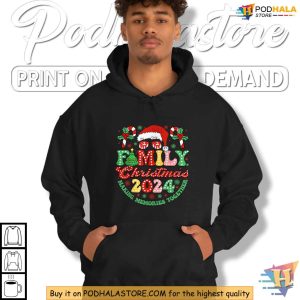 Family Christmas Tshirt For Family 2024 Matching Pajamas Holiday Shirts 2