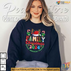 Family Funny Christmas Shirt, 2024 Making Memories Together Holiday Tee