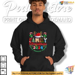 Family Funny Christmas Shirt 2024 Making Memories Together Holiday Tee 2