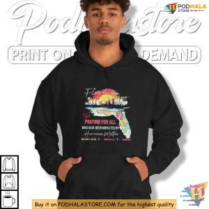 Florida Strong Shirt Praying for Hurricane Milton Victims Religious Support Tee 3