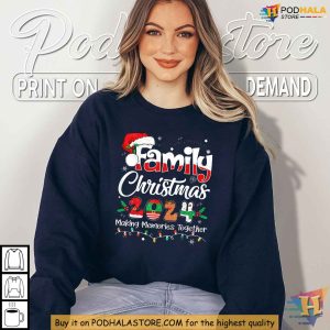 Funny Christmas Shirt For Family Making Memories Together 2024 Holiday Tee 2