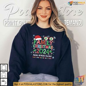 Funny Christmas Shirt For Family, Matching Xmas Outfit 2024 Holiday Apparel