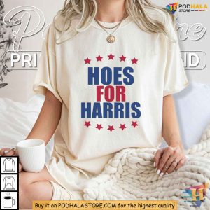 Funny Hoes For Harris Shirt Kamala Harris Support Tee with Satirical Twist 3