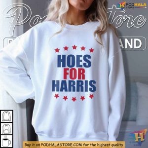 Funny Hoes For Harris Shirt Kamala Harris Support Tee with Satirical Twist 4