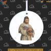 Funny Moo Deng Jesus Ornament, Gag Gift For Friends, Funny Christmas Decoration