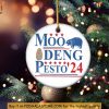 Funny Moo Deng Ornament, Pygmy Hippo and Baby Penguin Christmas Decoration