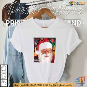 Funny Tacky Trump Shirt, Santa Mugshot Design, Christmas Parody Apparel