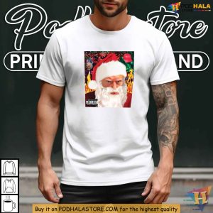 Funny Tacky Trump Shirt Santa Mugshot Design Christmas Parody Apparel 4